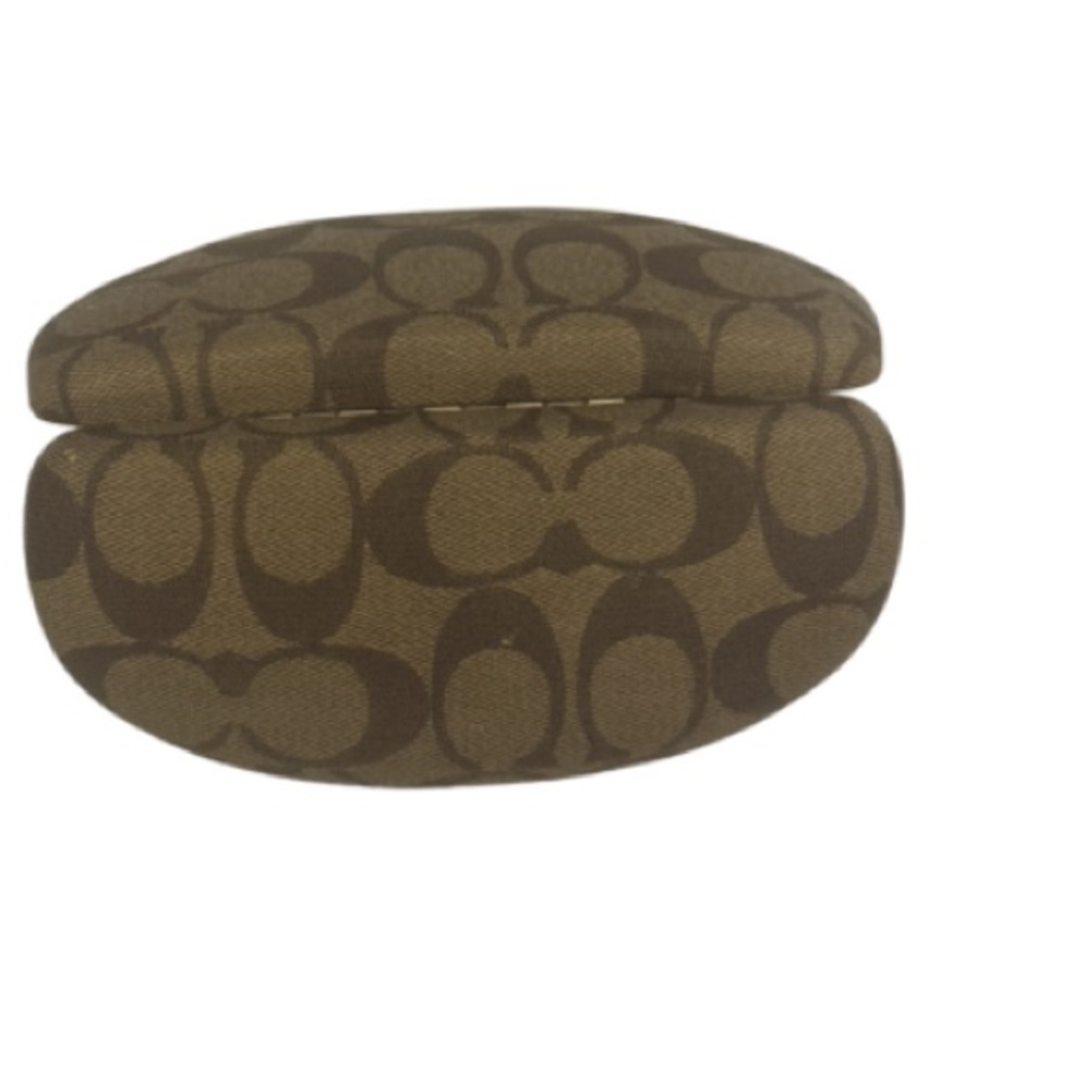 Coach Clamshell Brown Patterned Sunglasses Case - image 5